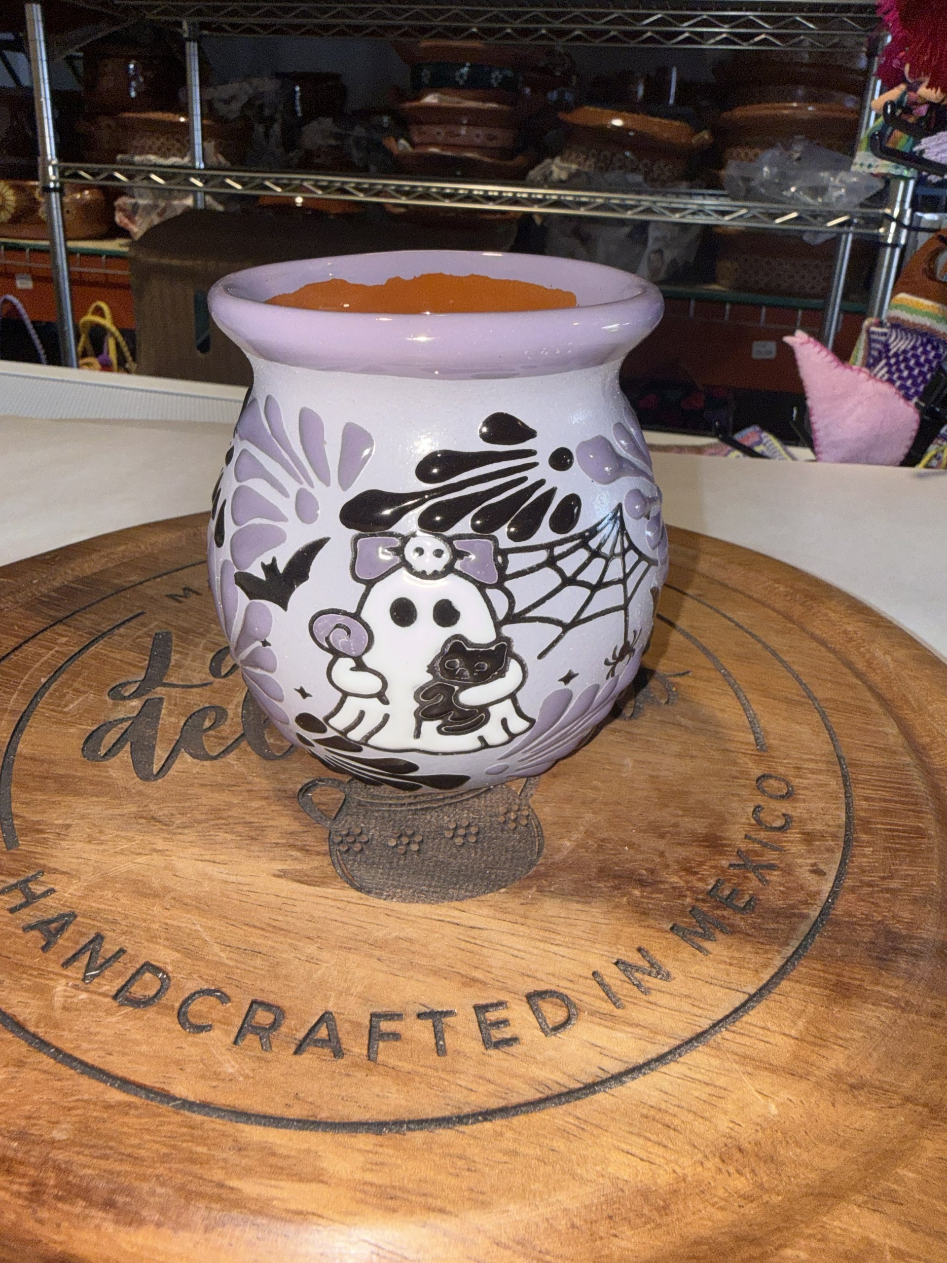 Purple Halloween Ghost Mug