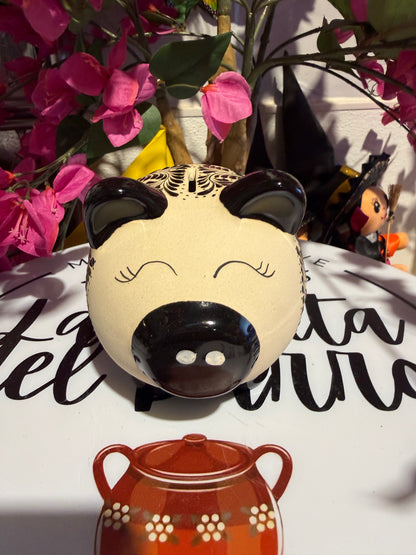 Black talavera Piggy Bank