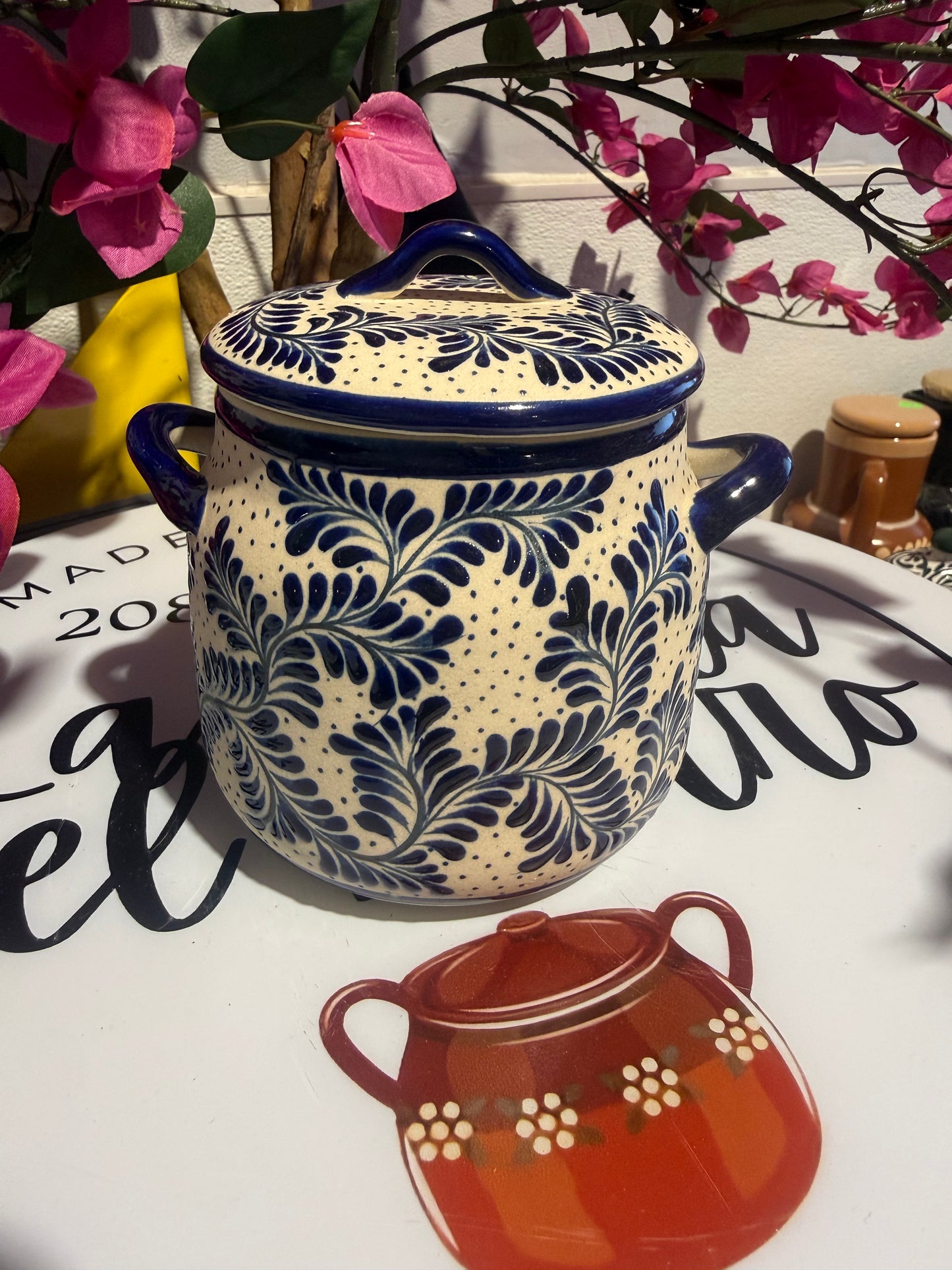 Royal blue Talavera Azucera