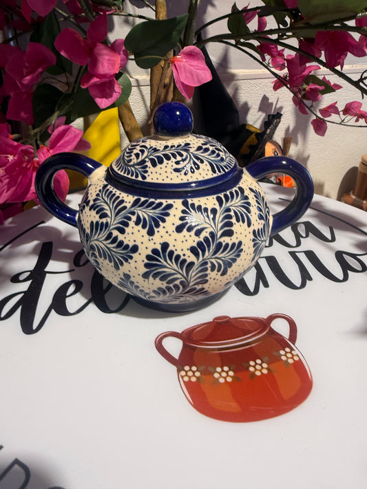 Royal blue Talavera Azucera