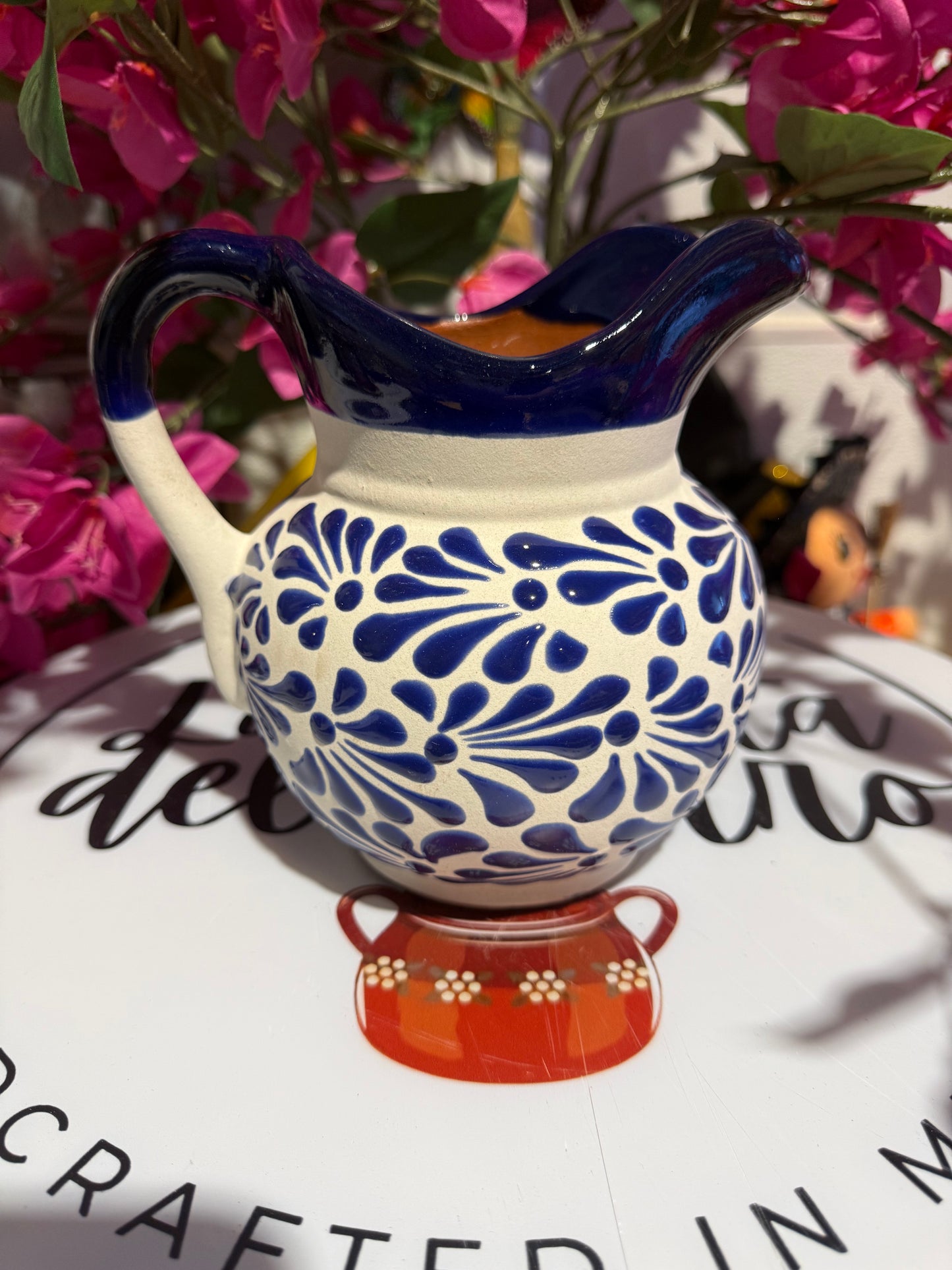 Blue and White jarrita 1 liter