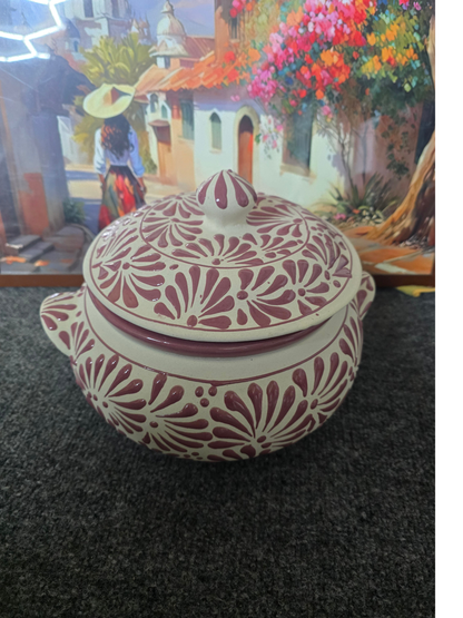 Pink with White Sopera de Barro - Engobe
