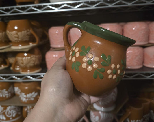 Traditional Mexican Jarrito Engobe Mug