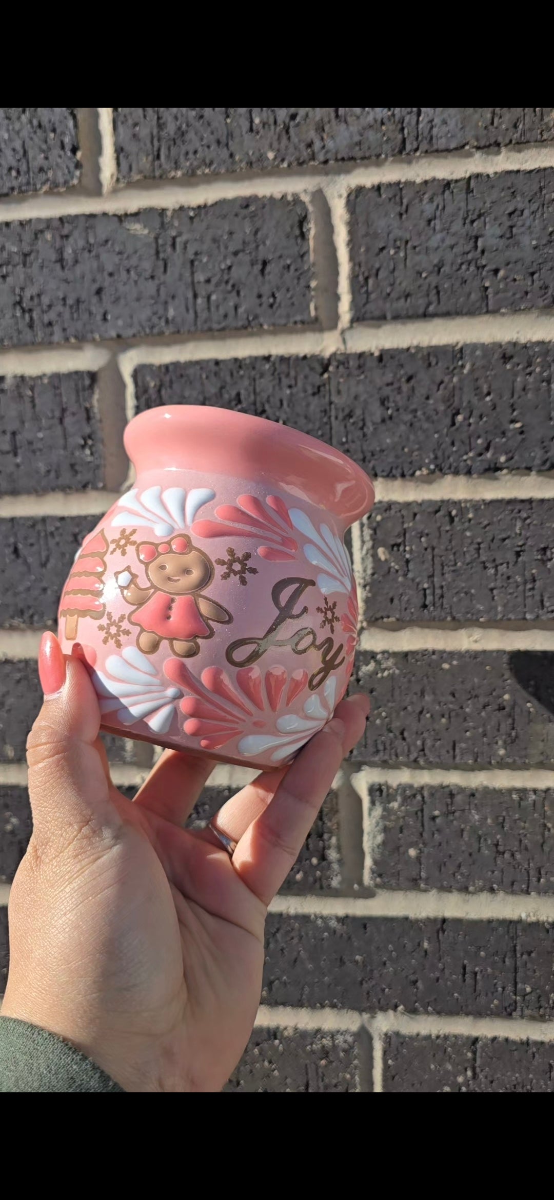 Pink Gingerbread Mug