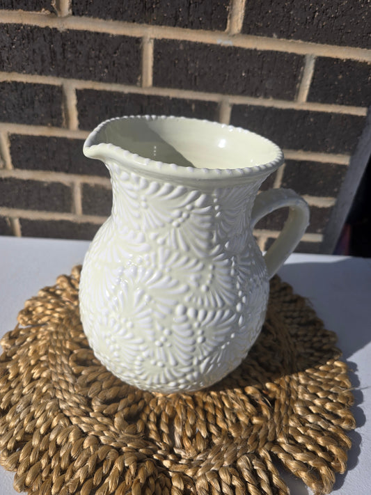 White Talavera Pitcher
