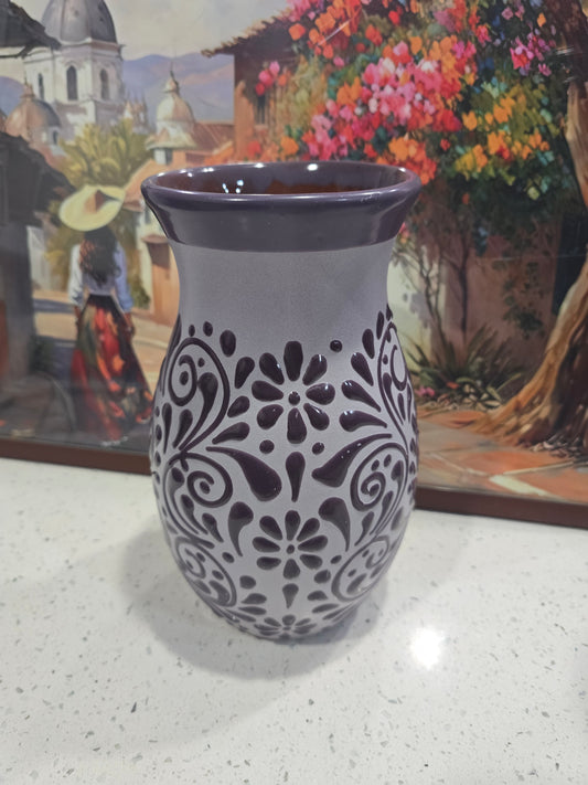 9 in Talavera Lilac Vase