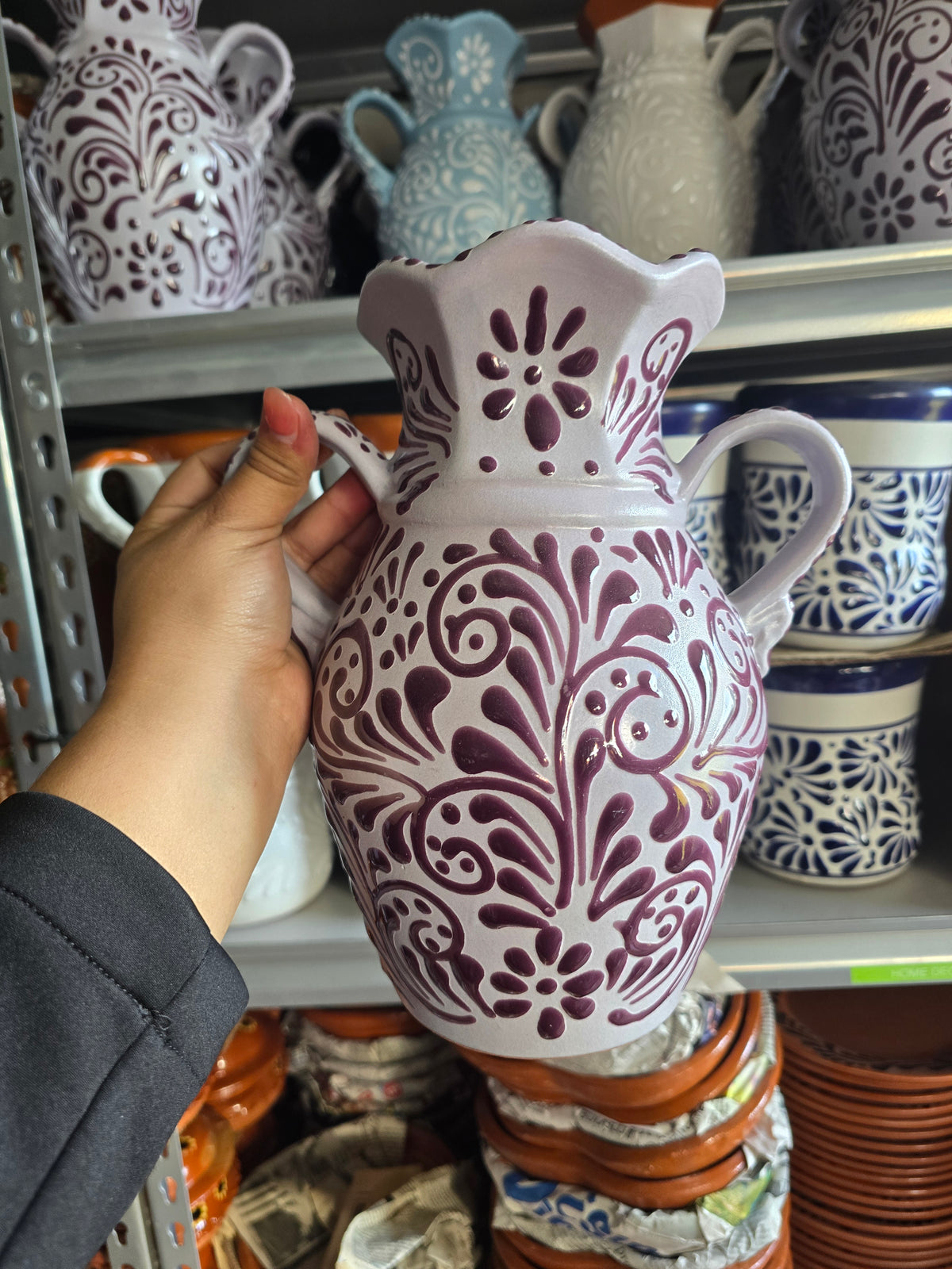 Lilac Talavera Vase