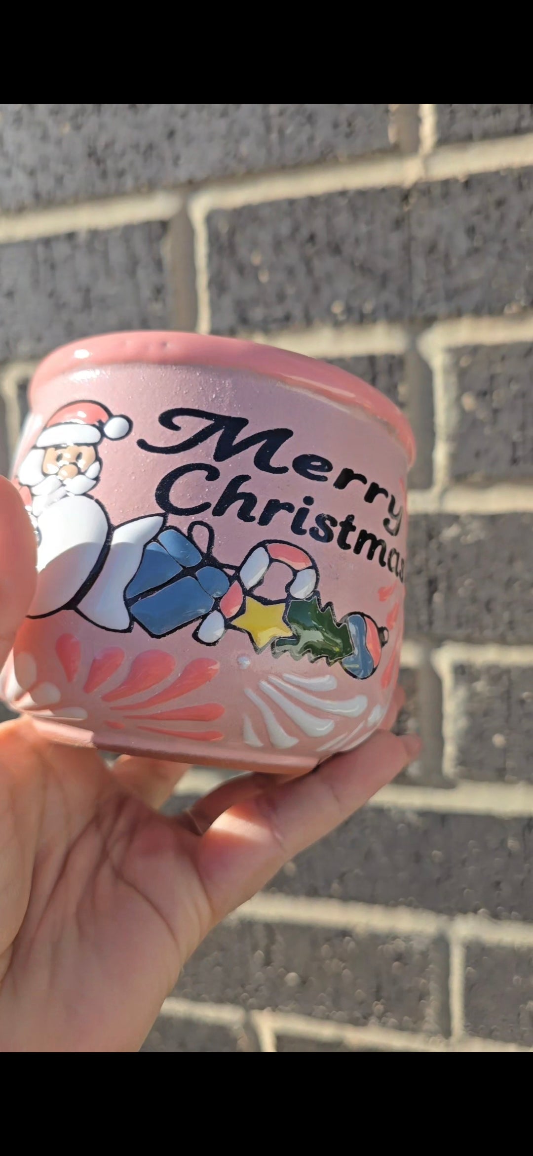 Pink Christmas Mug